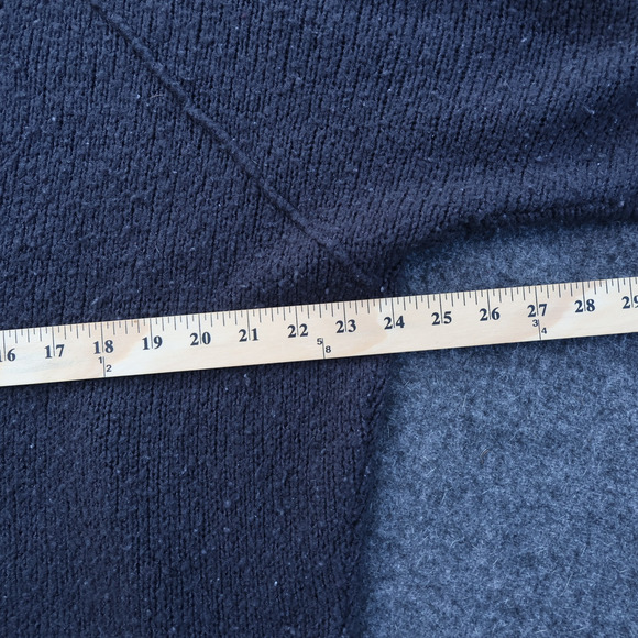 Free People Gray Sweater Scoop Neck Reglan Lagenlook Wool Blend OS - Picture 8 of 10